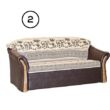 Rió 3 -as kanapé 2-es szín barna - szafari