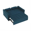 Kinyitható kanapé, türkiz, FRENKA BIG BED 2