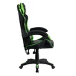 Irodai/gamer szék, zöld/fekete, JAMAR 3