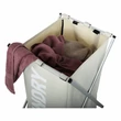 Szennyestartó kosár szövetből, szürke-bézs, LAUNDRY NEW TYP 1 3