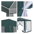 Kerti pavilon sátor, 3,9x2,5x3,9m, zöld/fehér, RINGE TYP 1+6 oldal 2