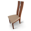 Fa szék, cseresznye/bézs szövet, BONA 2