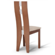 Fa szék, cseresznye/bézs szövet, BONA 3