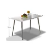 Étkezőasztal 120x70, MDF + króm, extra fényes HG, PEDRO 1