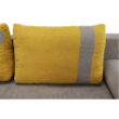 Kinyitható kanapé, szürke-barna/sárga, BOLIVIA 1