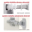 konyhabútor, fehér magasfényű HG/tölgy sonoma, LINE 4