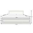 Ágy 160 ágyráccsal, DTD laminált, woodline bézs, TIFFY 10 3