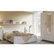 Ágy 160 ágyráccsal, DTD laminált, woodline bézs, TIFFY 10 4