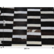 Luxus bőrszőnyeg, barna /fekete/fehér, patchwork, 141x200, bőr TIP 6 1