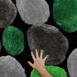 Szőneg, zöld/szürke/fekete, 140x200, PEBBLE TYP 1 2