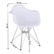FEMAN 3 NEW szék kivitel : króm lábak , ülőrész fehér műanyag 4