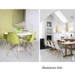 Szék, zöld/bükkfa, CINKLA 3 NEW 2