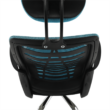 Irodai szék, kék/fekete, ELMAS 4