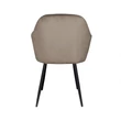Dizájnos fotel, szürkésbarna Taupe Velvet anyag, ZIRKON 2
