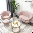 Pad Art-deco stílusban, rózsaszín Velvet anyag/gold chróm-arany, NOBLIN 2