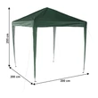 Öszecsukhatós kerti pavilon, zöld, 2x2 m, TREKAN TYP 1 3