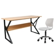 Polcos íróasztal, bükkfa/fekete, TARCAL 100 1