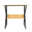 Polcos íróasztal, bükkfa/fekete, TARCAL 100 2