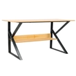 Polcos íróasztal, bükkfa/fekete, TARCAL 100 5
