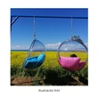 Függő fotel, átlátszó/arany/rózsaszín, BUBBLE TYP 1 1
