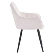 Design fotel, bézs/fekete, MARKEN 3