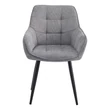 Design fotel, szürke/fekete, MARKEN 1