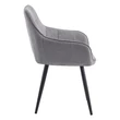 Design fotel, szürke/fekete, MARKEN 2