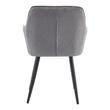 Design fotel, szürke/fekete, MARKEN 3