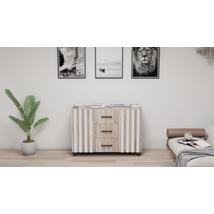 Tritón komód 120 cm Sonoma tölgy-fehér