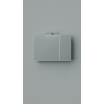 NINA N80A Teletükrös fürdőszobai szekrény aszimmetrikus ajtókkal