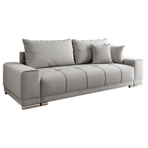 Kinyitható heverő, világosszürke, KEVAN BIG SOFA