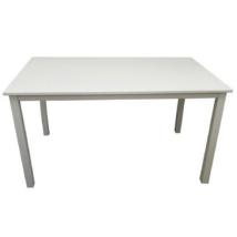 Étkezőasztal, fehér, 110 cm, ASTRO NEW