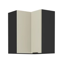 Felső sarokszekrény cashmere/fekete, ARAKA 60x60 GN-72 2F