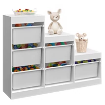 Polcállvány piramis, fehér, TRINIS