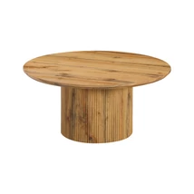 Dohányzóasztal, tölgy, átmérő 80 cm, MAHIR TYP 2