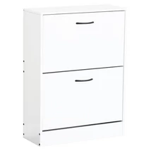 Cipőtároló, 2 soros, fehér, BOTNIX