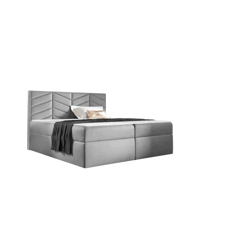 ST6 Boxspring ágy 140x200 cm 1-es szín Világosszürke