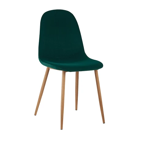 Szék, smaragd Velvet szövet/bükk, LEGA