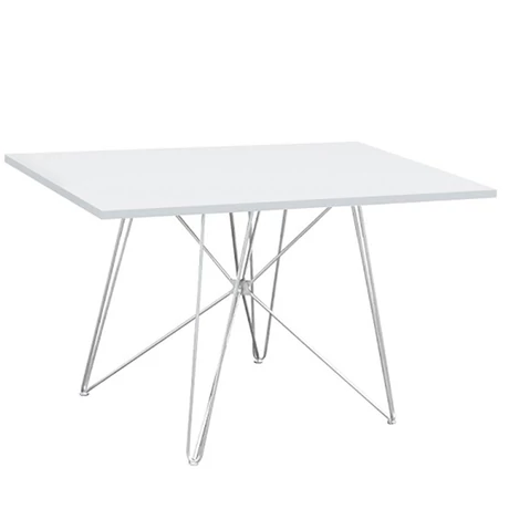 Étkezőasztal MDF/fehér/HG fény, ARTEM