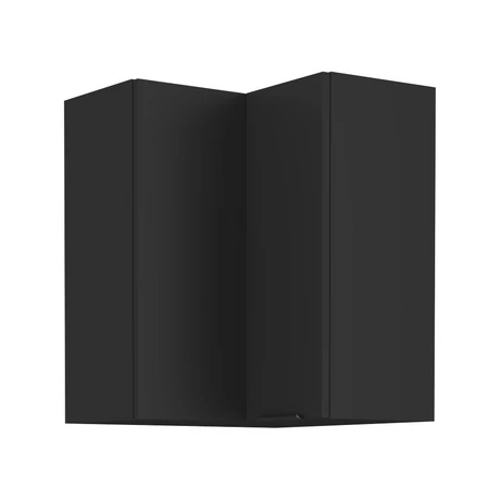 Felső sarokszekrény fekete, SIBER 60x60 GN-72 2F
