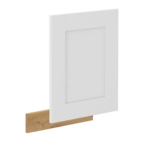 Ajtó mosogatógéphez, fehér/artisan tölgy, LULA ZM 570x446