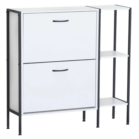 Cipősszekrény, fehér, SOVIO